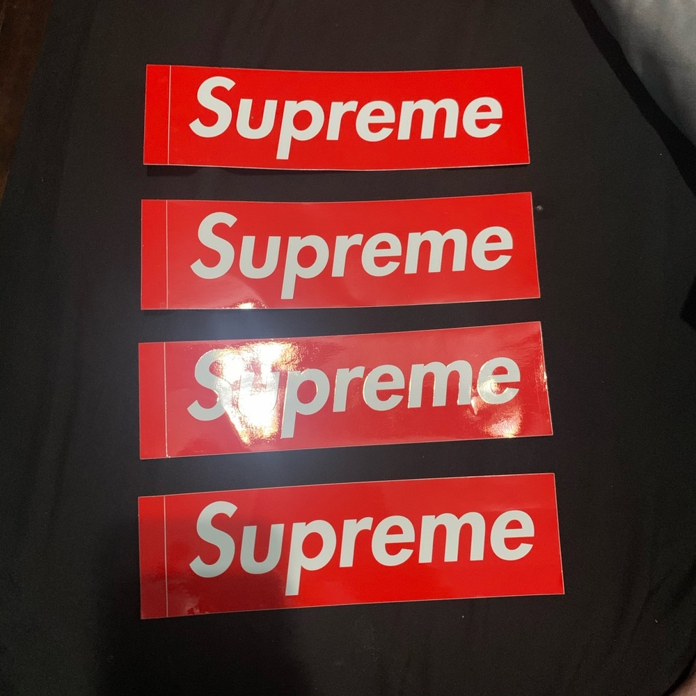 Supreme sticker. Peel off.